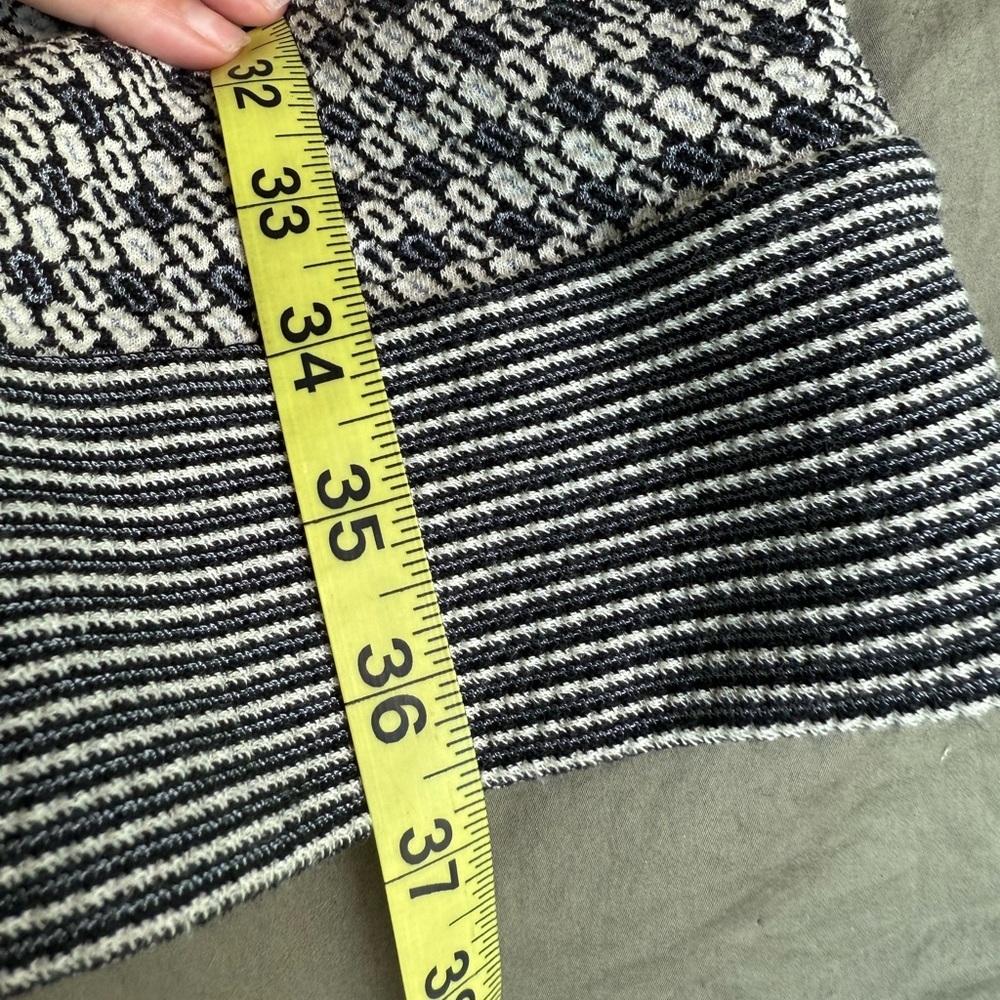 Diane Von Furstenberg Black & White Dress “Caitrin” Knit w/ Pockets Sz 2 NWOT - Picture 9 of 10